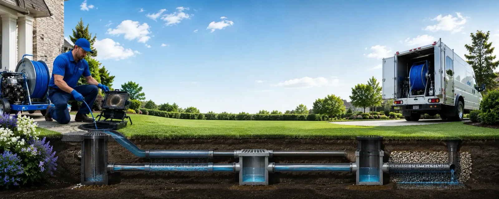 Outdoor drain cleaning information for Millington, TN